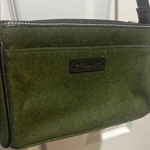 Olive Green mini shoulder baguette